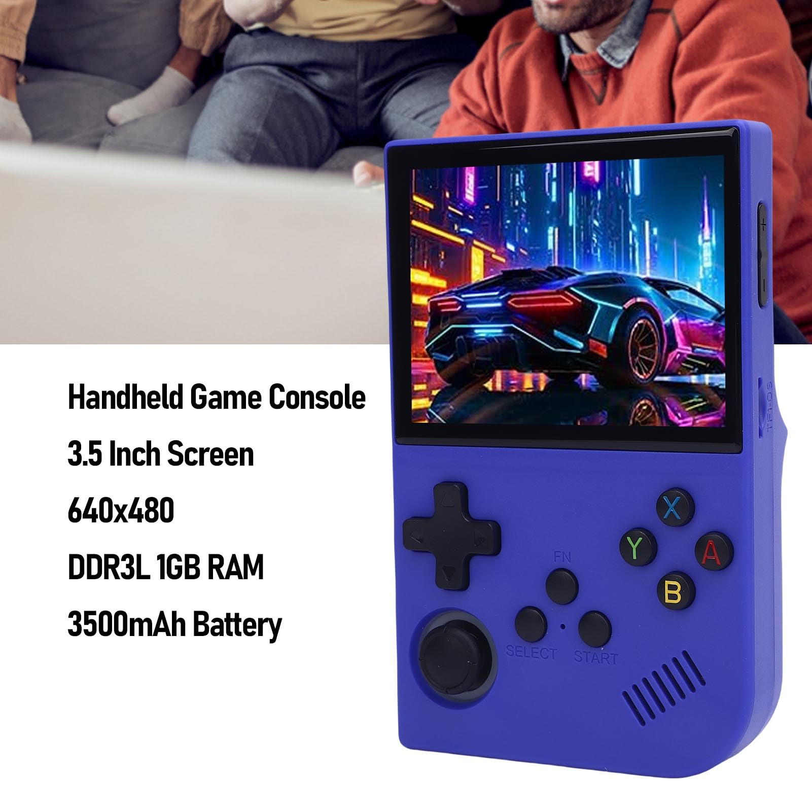 Retro Game Console, 15000 Gier Przenośna Konsola do Gier Konsole Gier Wideo z 3,5 -calowym Ekranem HD 3500 MAh Bateria dla Układu RK3326 (64G)