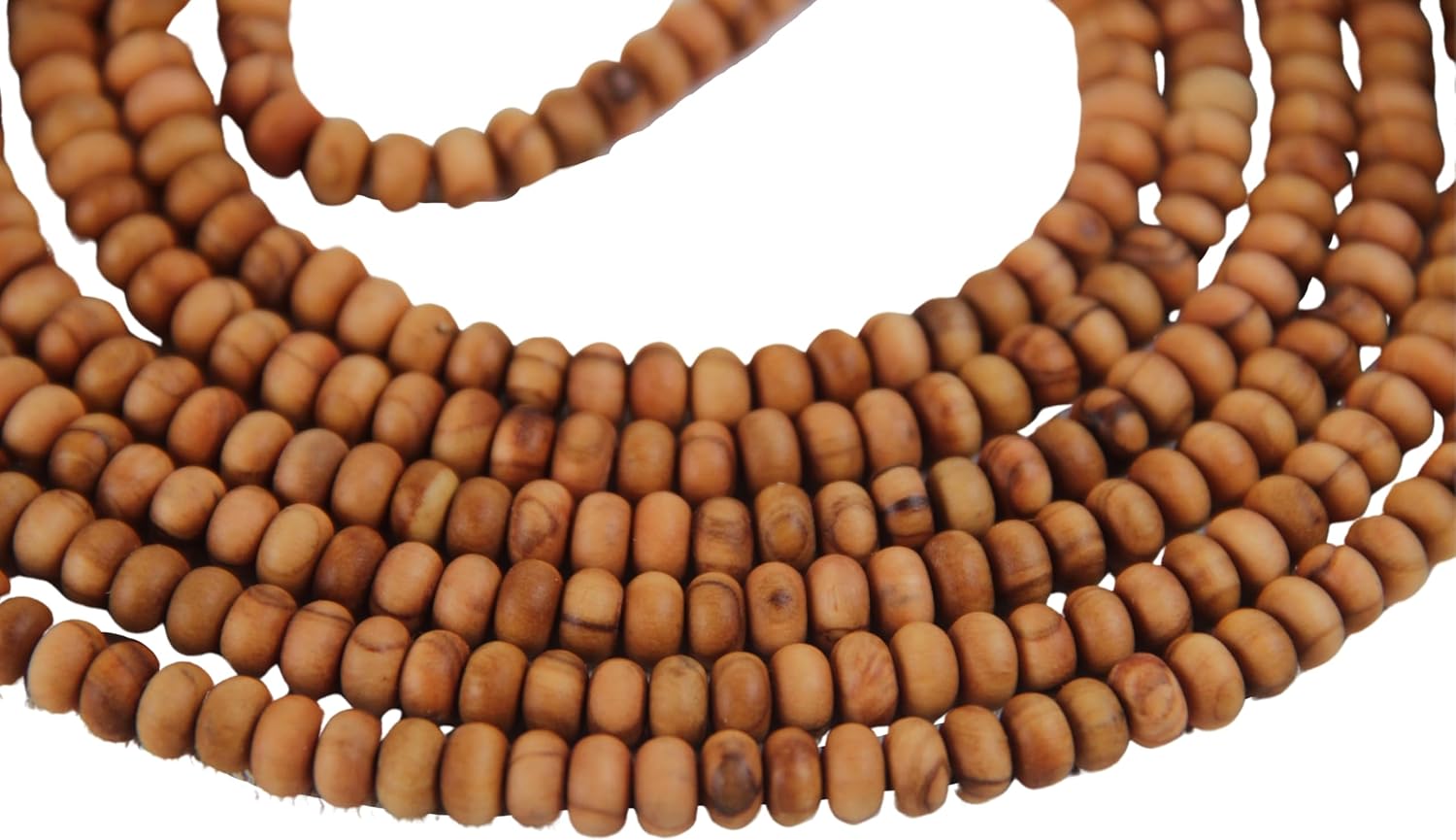 500 Beaded Olive Wood Tasbih Tasbeeh Misbaha Islamic Gift Tasbih Prayer Beads Tesbih 4.5x6.5 mm for Dhikr