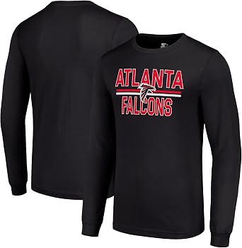 STARTER Mens NFL Team Mesh Print Graphic Long Sleeve T-Shirt