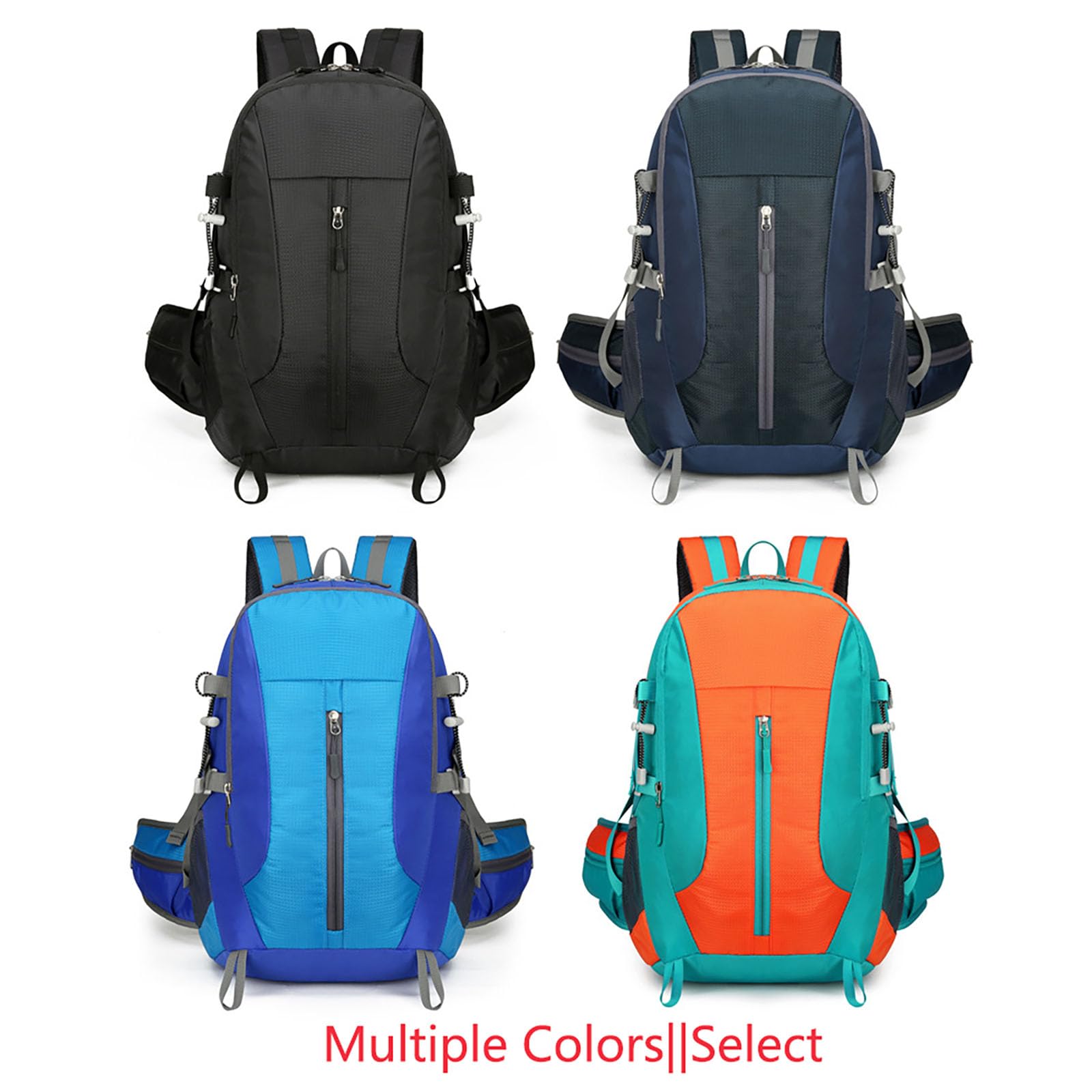 EKsma Sac à dos de randonnée léger et petit, sac à dos de camping en plein air étanche de 20 L, sac à dos de voyage, sac à dos de randonnée for femmes et hommes(Black)