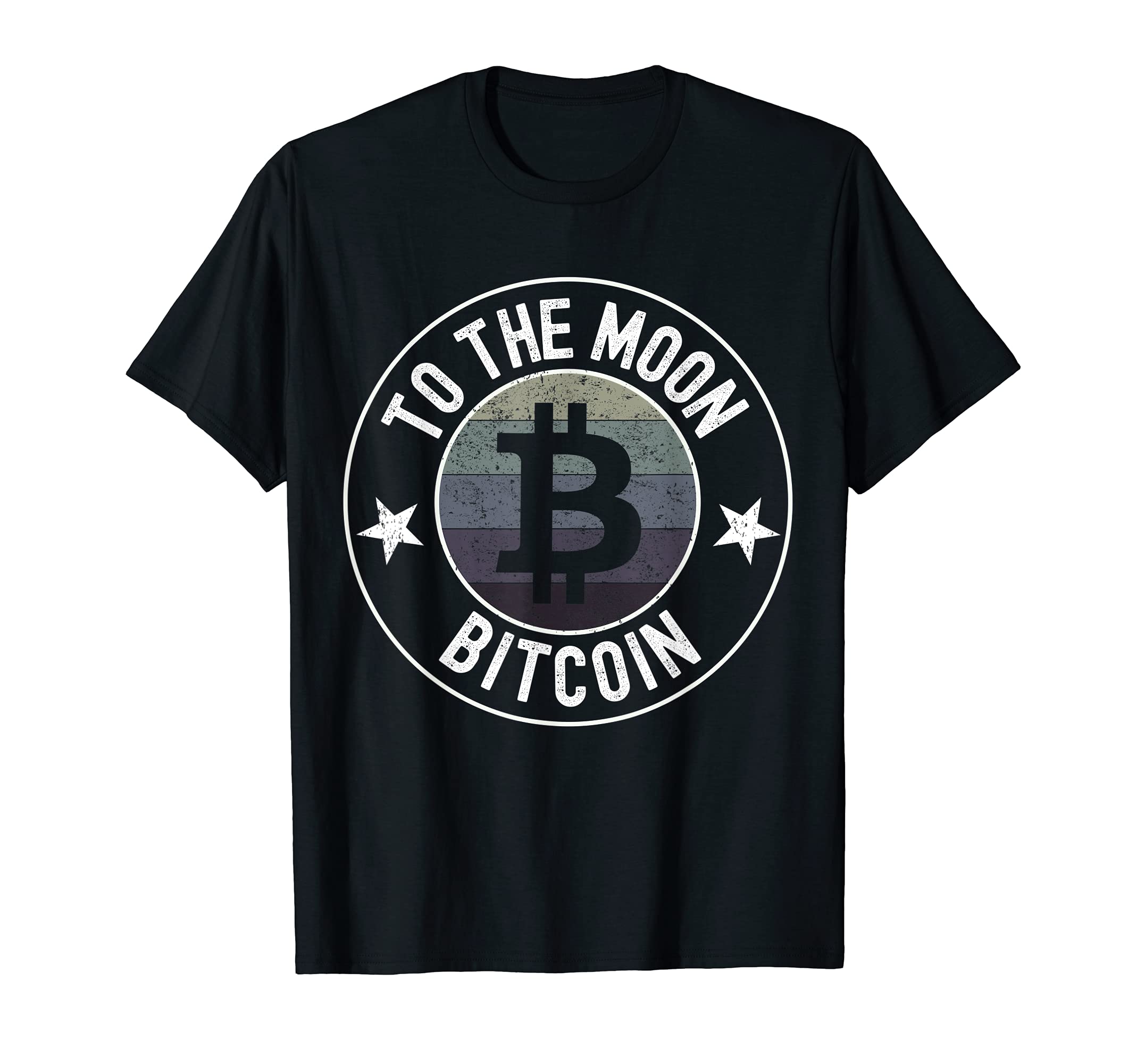 Amazon | To the moon ビットコイン 暗号通貨 ビンテージ ビットコイン マイナー Tシャツ | Tシャツ・カットソー 通販
