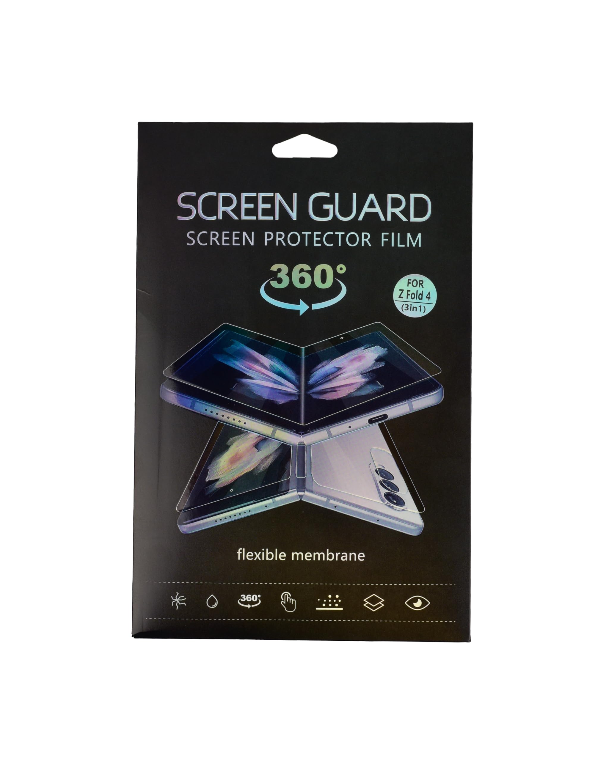 K-TEL Screen Protector Film for Samsung Z Fold 4 - Front Protective Film, Phone Display Shield, High Touch Sensitivity, Anti-Scratch & Fingerprint Protection - Transparent, Case Friendly, Bubble Free