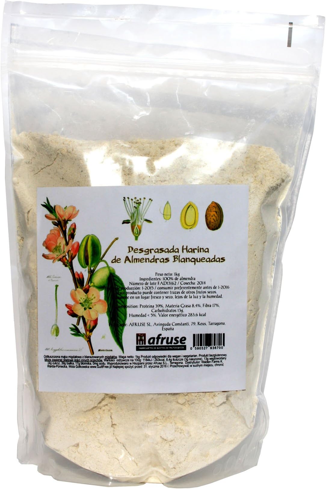 Highly defatted Almond Flour from Spain 1kg …