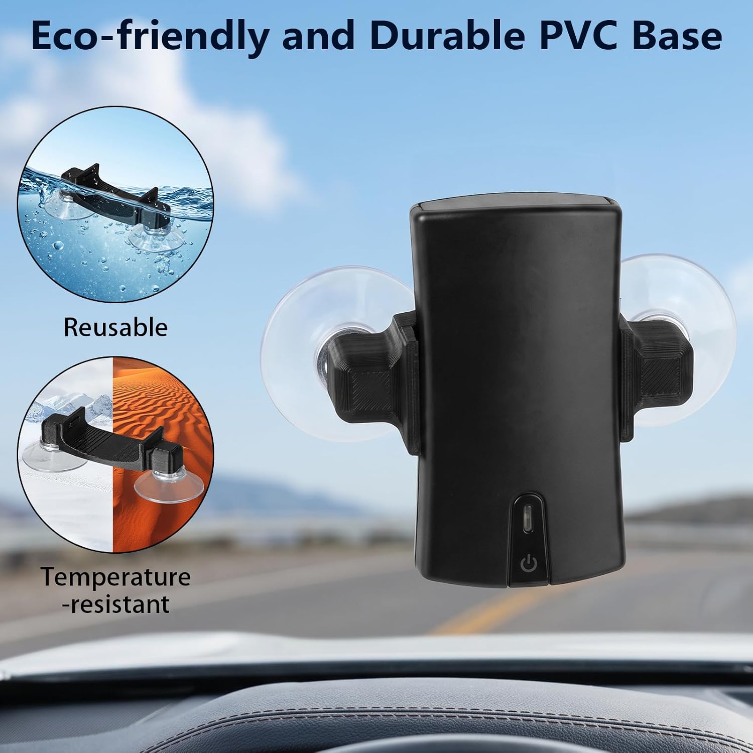 Suction Cup Mount Compatible with Garmin GLO 2 | Windshield Car Mount for Enhanced Signal Reception