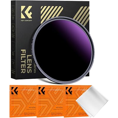 K&F CONCEPT 67mm ND1000000(20 Stops) ND Lens Filter Solar Eclipse Neutral Density Camera Lens Filter with 28 Multi-Layer Coatings (Nano X Series)