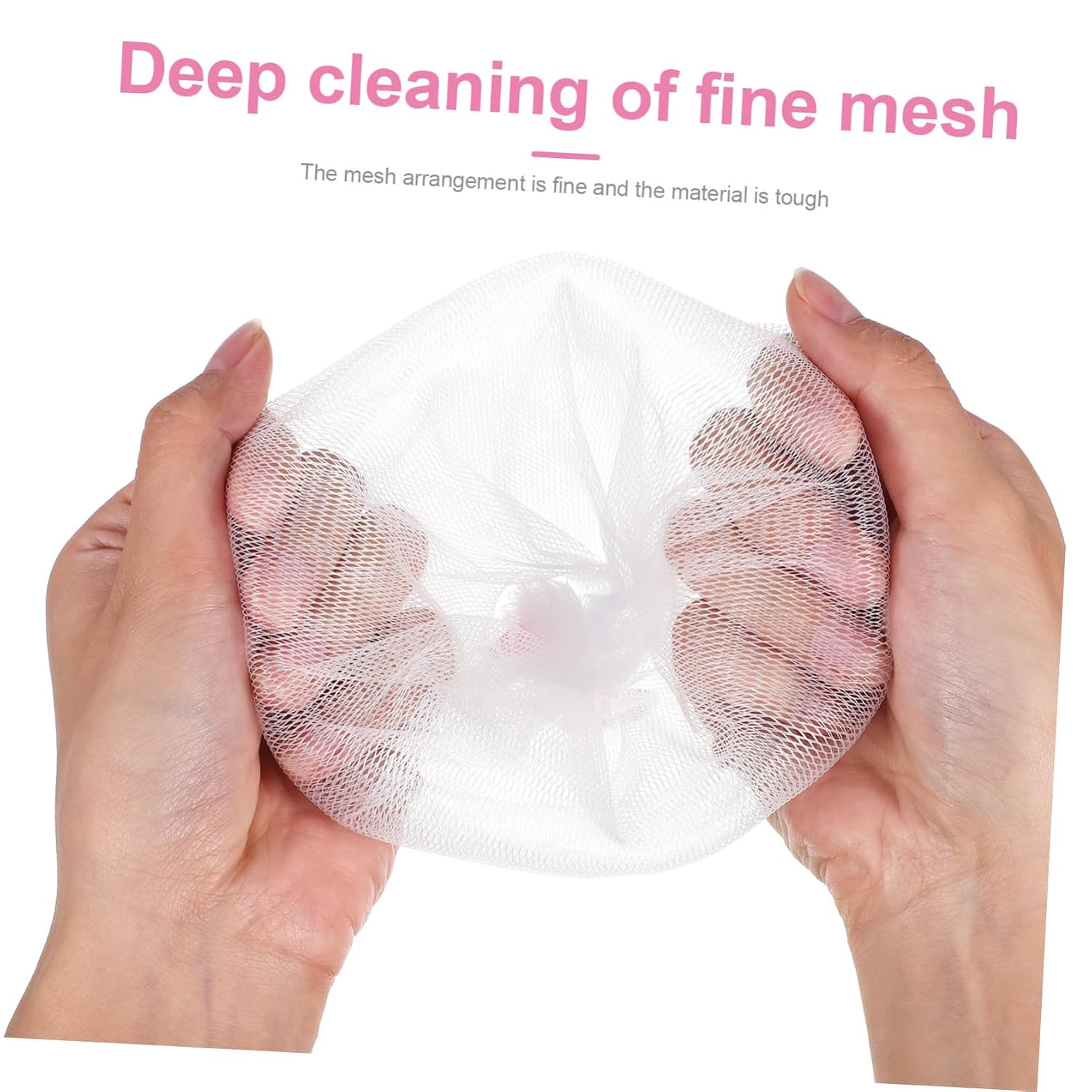 3pcs Net Soap Soap Saver for Face Wash Maker Facial Cleanser Frother Compact Storage Pouch