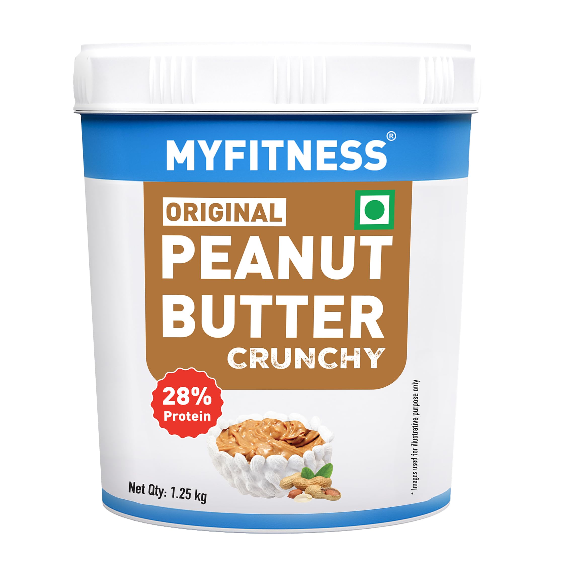 MYFITNESS Classic Peanut Butter Crunchy 1.25kg - Image 1