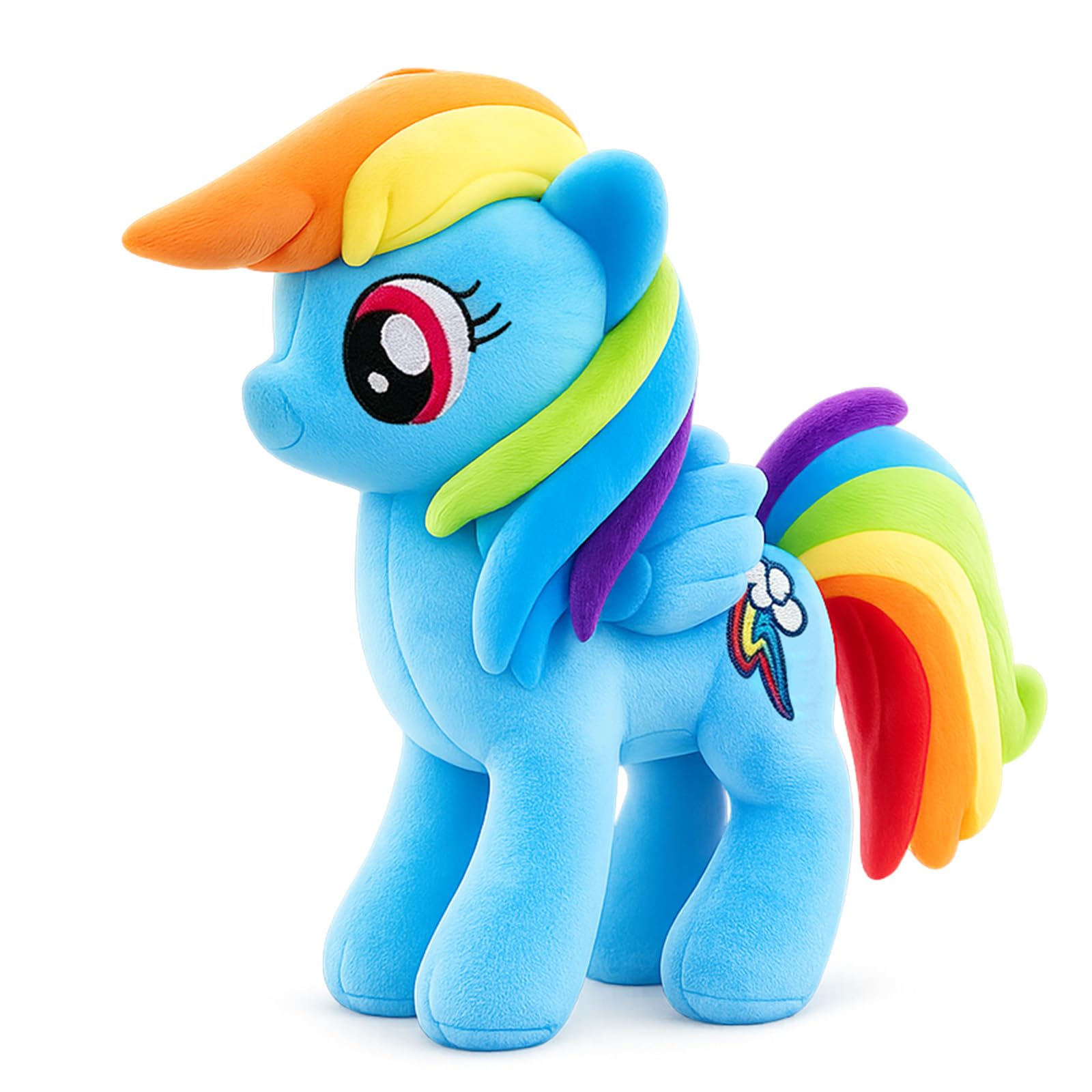 20cm My Liitttlle Poonnyy Plush, Rainbow Horse Plush, Rainboww Dashh Figure