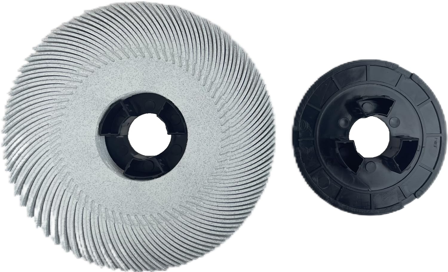 Lot de 10 brosses à poils radiaux 15,2 cm adaptateur grain 120 disque abrasif métal