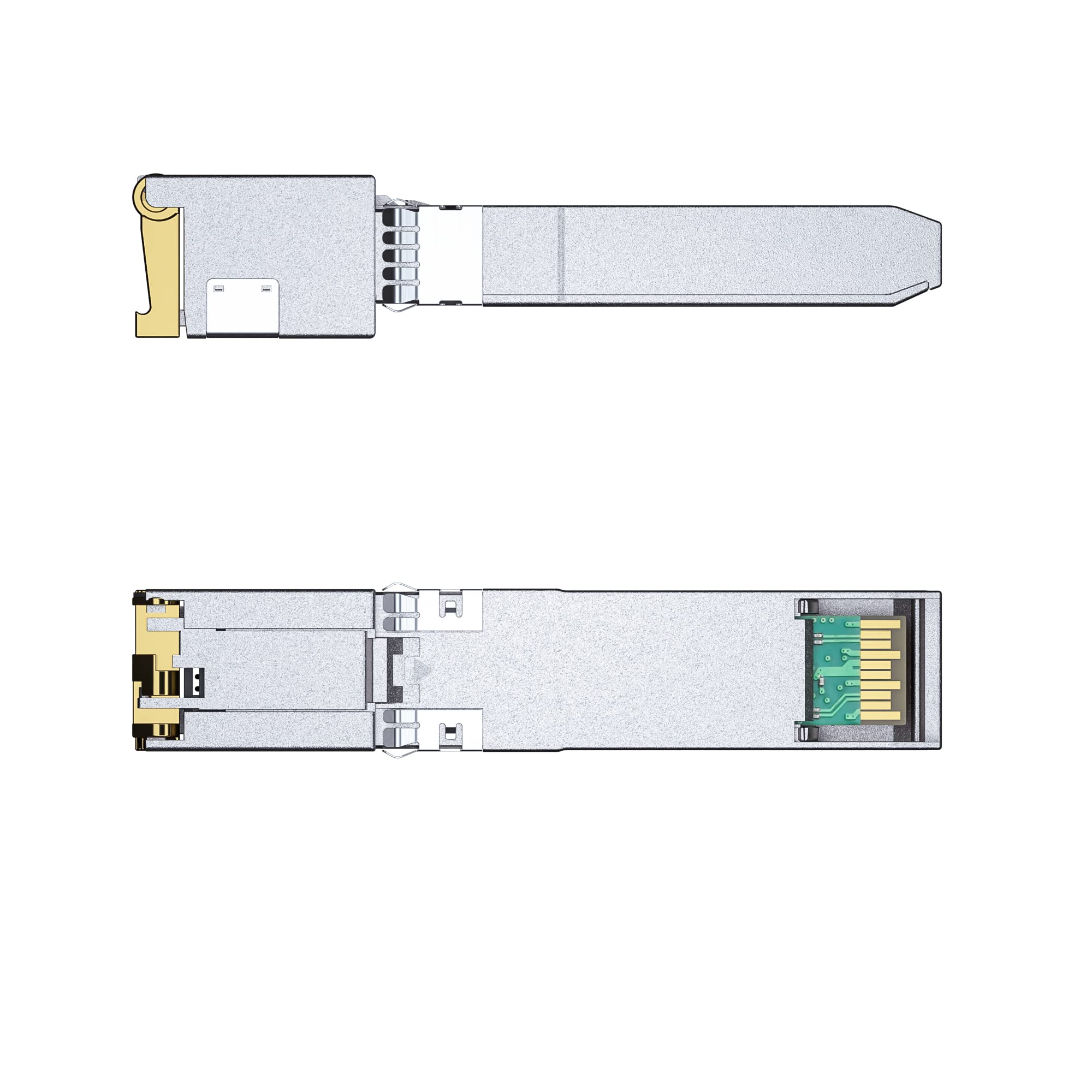 Nadajnik 10GBASE-T SFP+ 80 metrów, SFP+ do RJ45, 10G SFP+ do Ethernet moduł kompatybilny z Cisco SFP-10G-T-S, MA-SFP-10GB-T, Ubiquiti UniFi UF-RJ45-10G, mikrotik S+RJ10, Netgear AXM765...