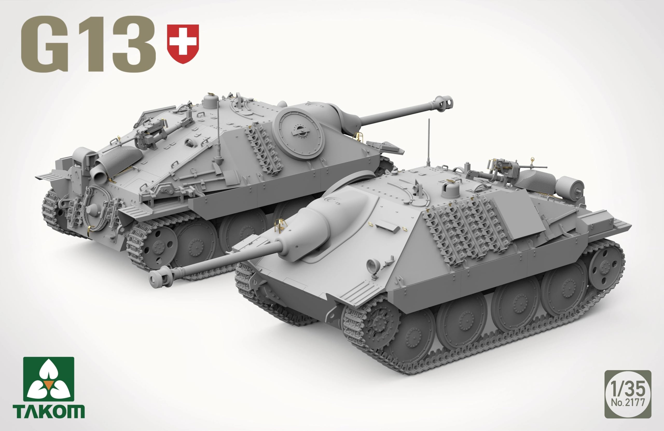 Amazon.com: 2177 1/35 Scale Swiss Pzj G13 Plastic Model Kit : Arts