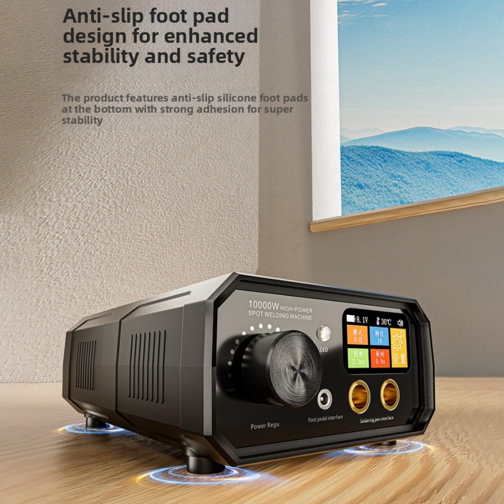 TK-20P Tragbarer 10000 W Zweipuls-Punktschweißgerät mit Fußpedal und LCD-Display – für DIY, sicheres & präzises Schweißen bis 0,3 mm