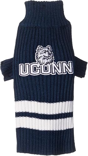 Pets First Suéter para mascotas Collegiate Connecticut Huskies, talla S
