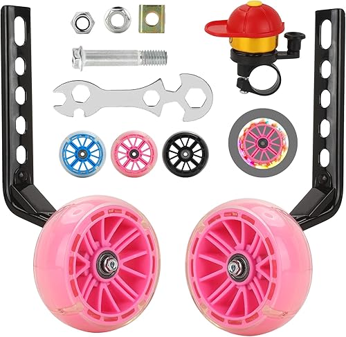 Ruedas de entrenamiento para bicicleta infantil, ruedas de entrenamiento Flash BIKE para 12, 14, 16, 18 pulgadas, ruedas de entrenamiento de