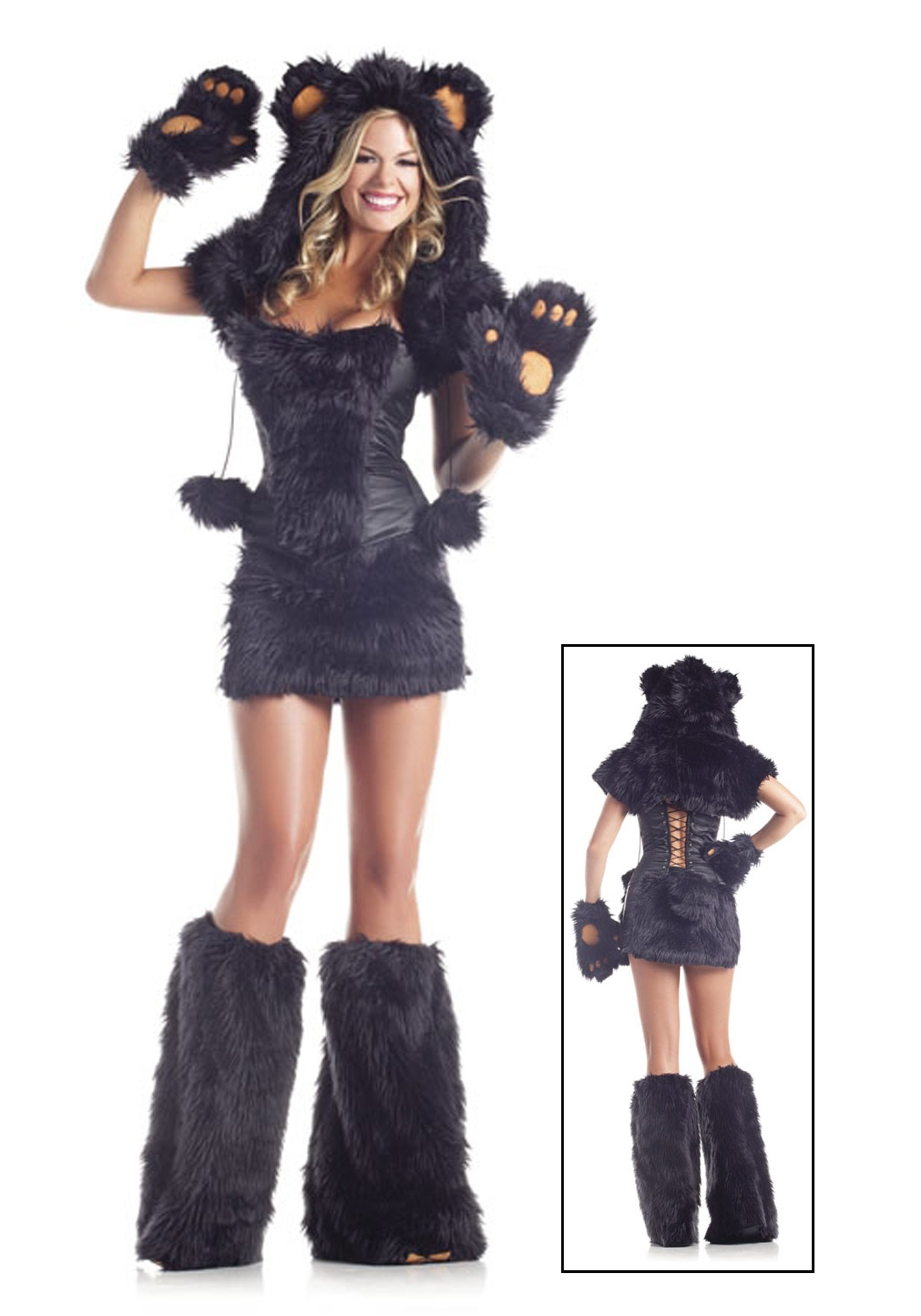 Be Wicked Sexy Bear Costume Black Bear Small Medium | Desertcart Guyana