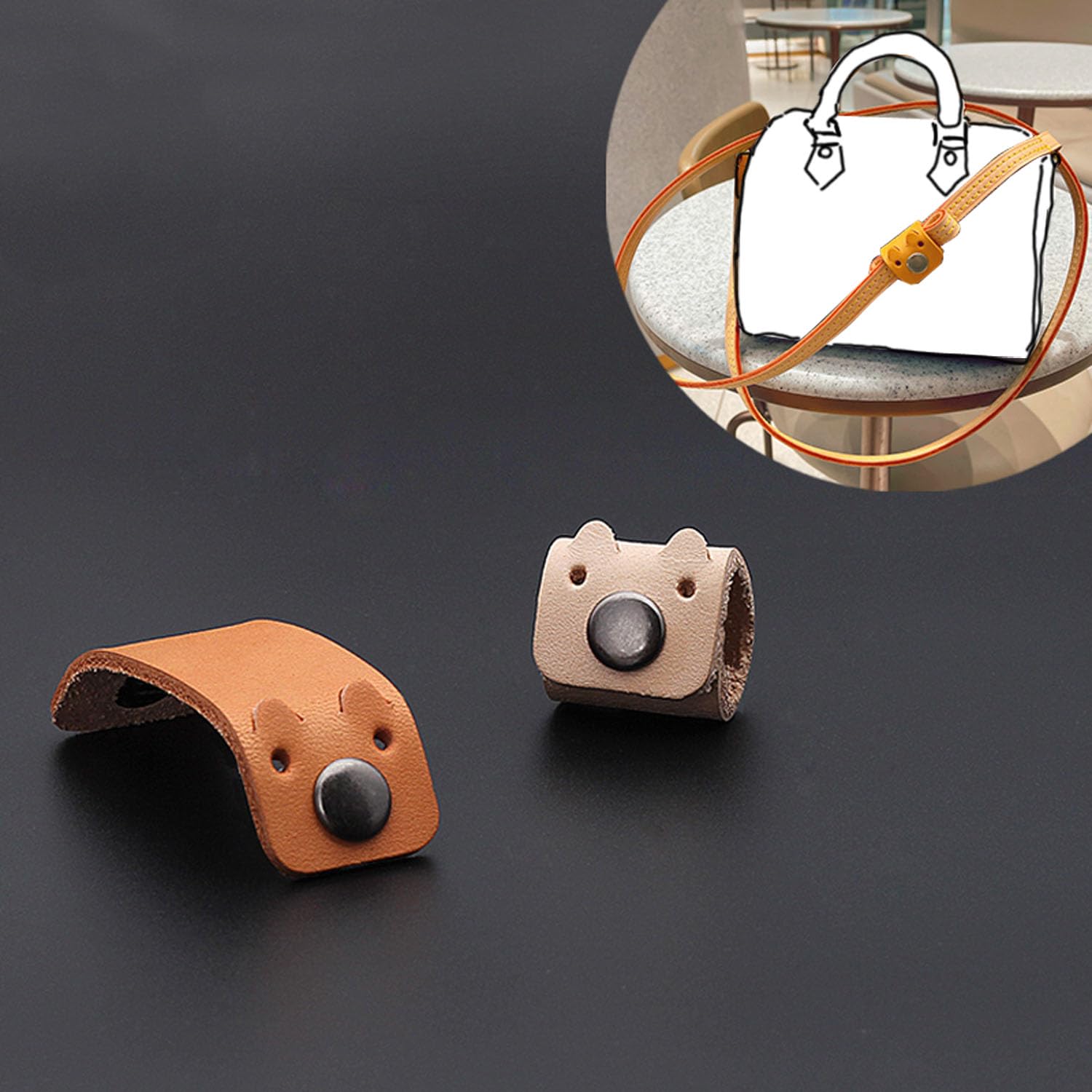 Amazon.co.jp: バッグストラップショートナーバックルレザー - DIY 