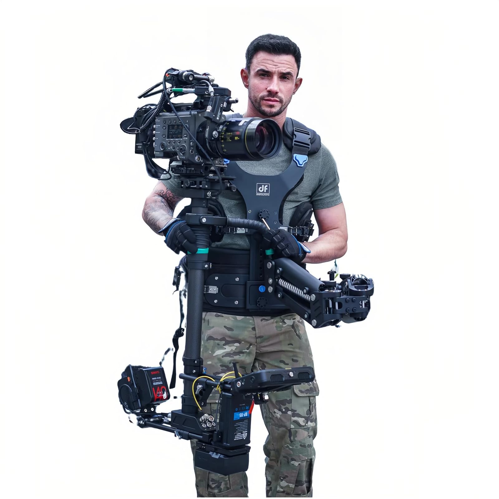 Thanos-PROCINE Oś Steadycam, system stabilizacji obciążenia 35 kg dla operatora filmowego, kompatybilny z kamerą kinową Alexa 35, czerwony, Amira, FX6, Canon C400, Komodo, DJI Ronin 4D Flex itp