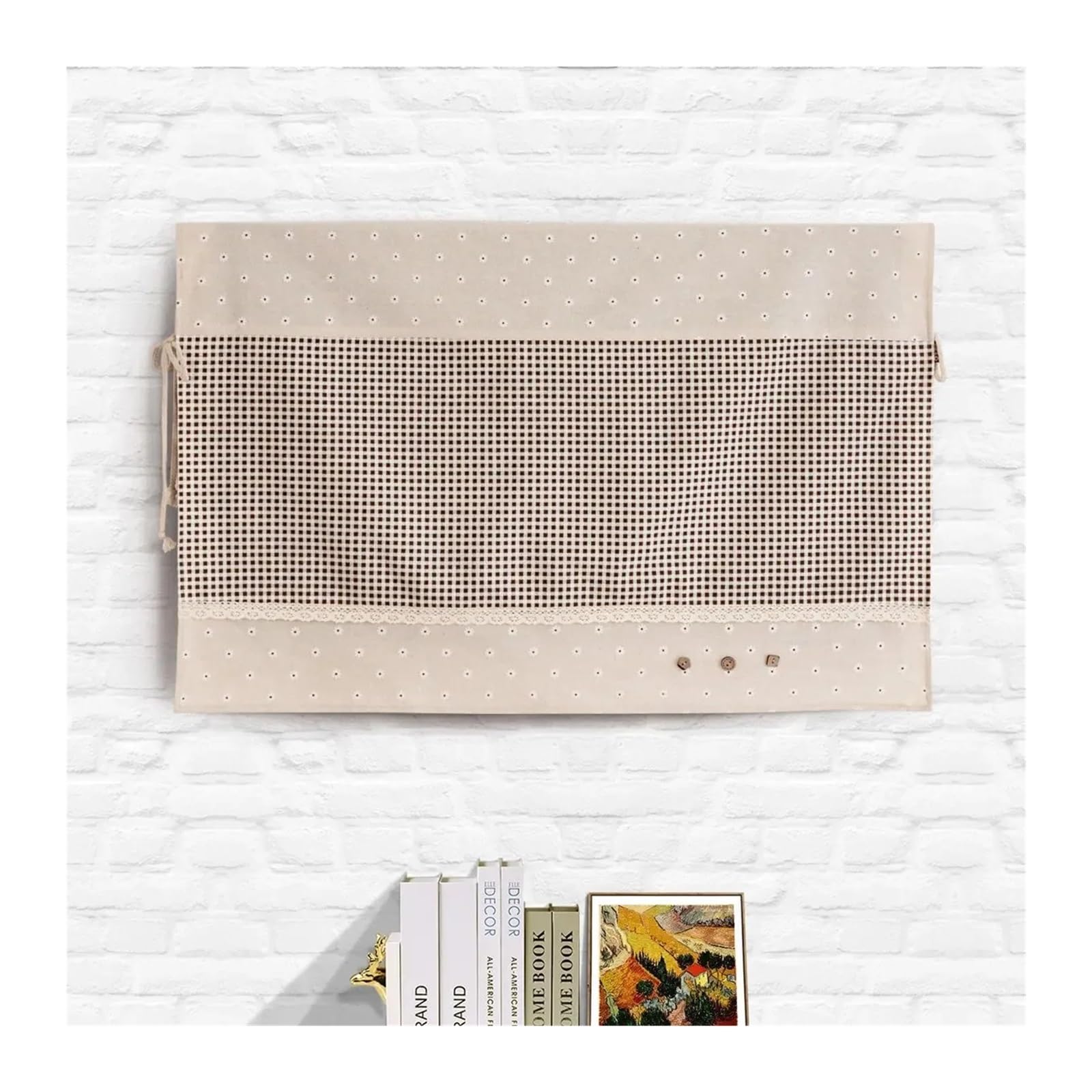 Fundas Protectoras para Televisores Household TV Covers Dust-proof Simple Wall-mounted LCD Bedside Table Cabinet All-purpose Cover Home Decoration Pads(Color 01,50 52 inch)