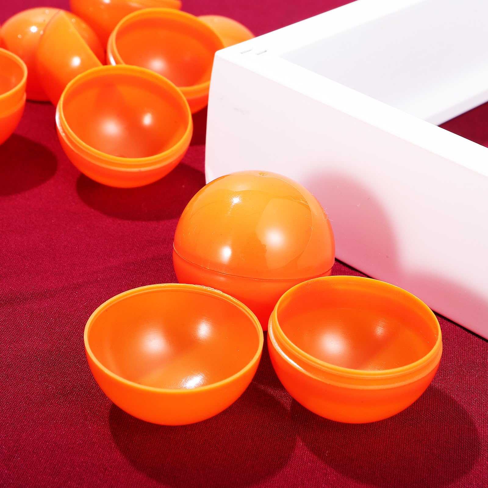 GANAZONO 25 Pezzi Palline Bingo Lotteria Palline Da Lotteria Formazione Palle Pong Gioco Palle Rotonde Palle Di Plastica (Arancione)