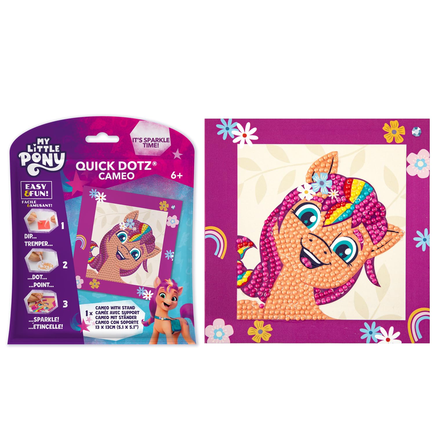 DIAMOND DOTZ Create Your own Sunshine Diamond Painting Kits for Kids - Diamond Art Kits a Relaxing Creative Craft Kit with Dotz Gems 5.1"x5.1"