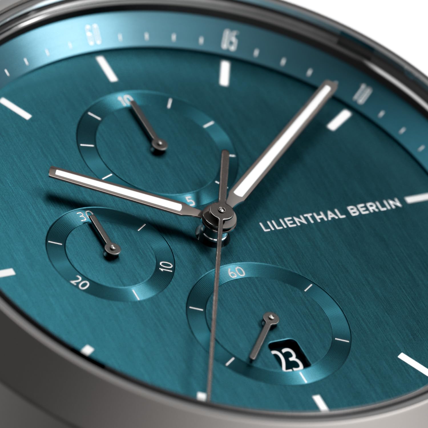 Lilienthal Berlin Chronograph Myth in anthrazit – Herrenuhr aus Chirurgenstahl mit einem Quarzuhrwerk & saphirgehärtetem Mineralglas – 42,5 mm