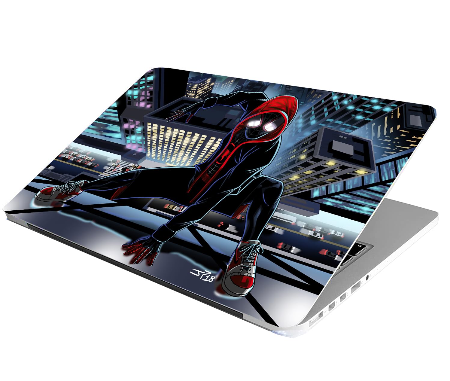 ANCIARY Laptop Skin Stickers HD Quality Sticker for Laptops Upto 15.6" (Dustproof|Waterproof|Scratchproof|Reusable) - SPDRMN Hoodie