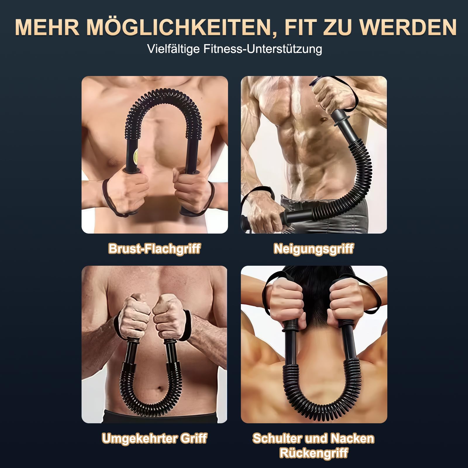 Barra de torsión resistente, herramienta de entrenamiento de fuerza para brazos y parte superior del cuerpo, para pecho, hombros y bíceps, capacidad de 80 kg, perfecta para gimnasio en casa