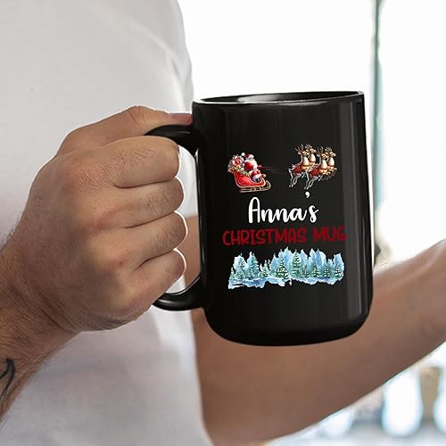 Miniatura 9 de Taza de café de Navidad personalizada con muñeco de nieve, taza de cerámica de Navidad, taza de Navidad personalizada con nombre, taza de Navidad de