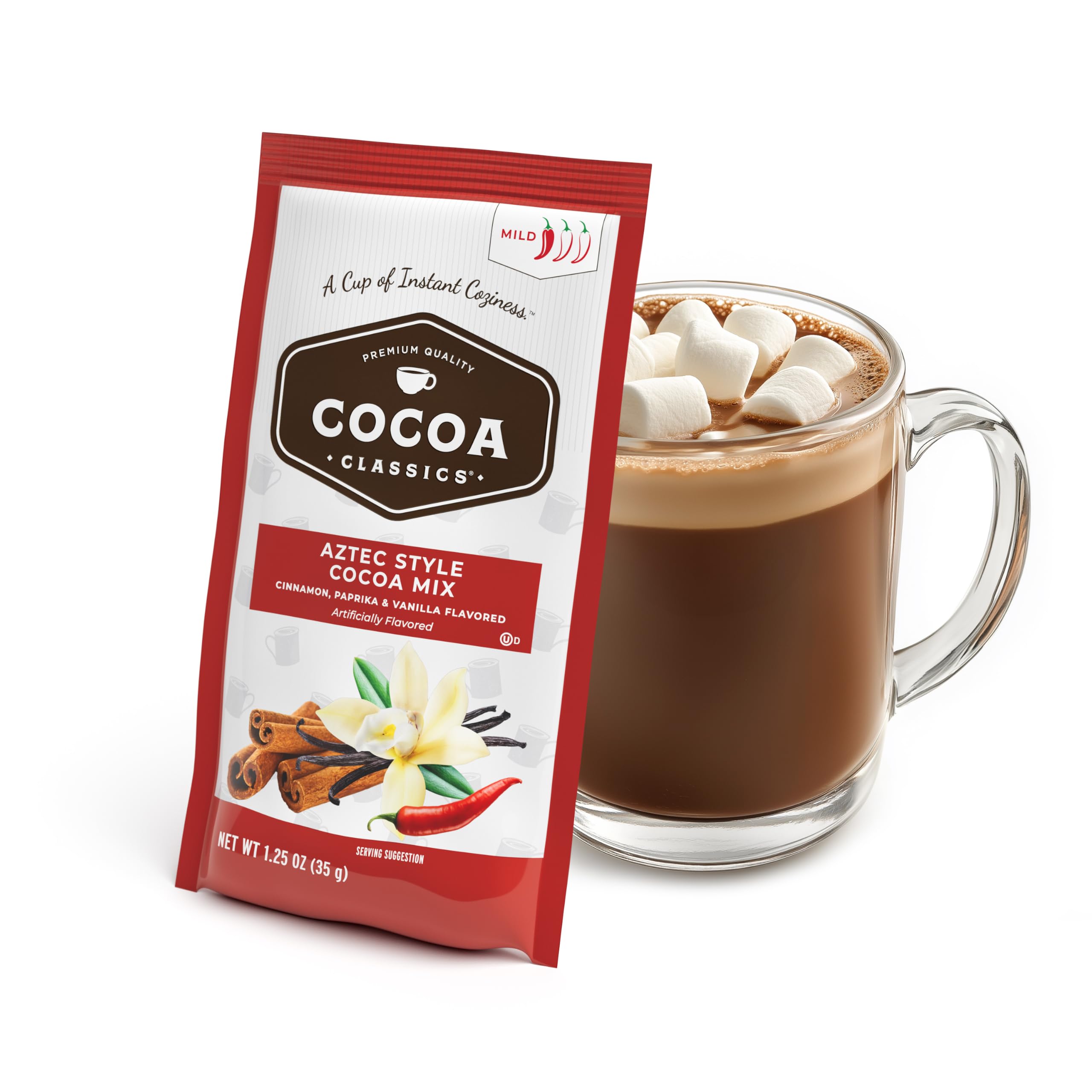 Amazon.com : Cocoa Classics Aztec Style Cocoa Mix, Cinnamon, Chili