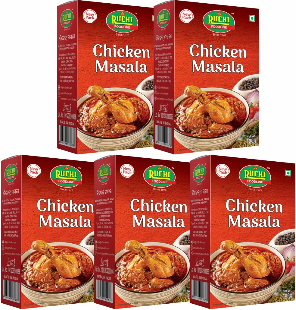 RUCHI Chicken Masala 100GM (Pack of 5) (B08WWYF633) Amazon Price History, Amazon Price Tracker
