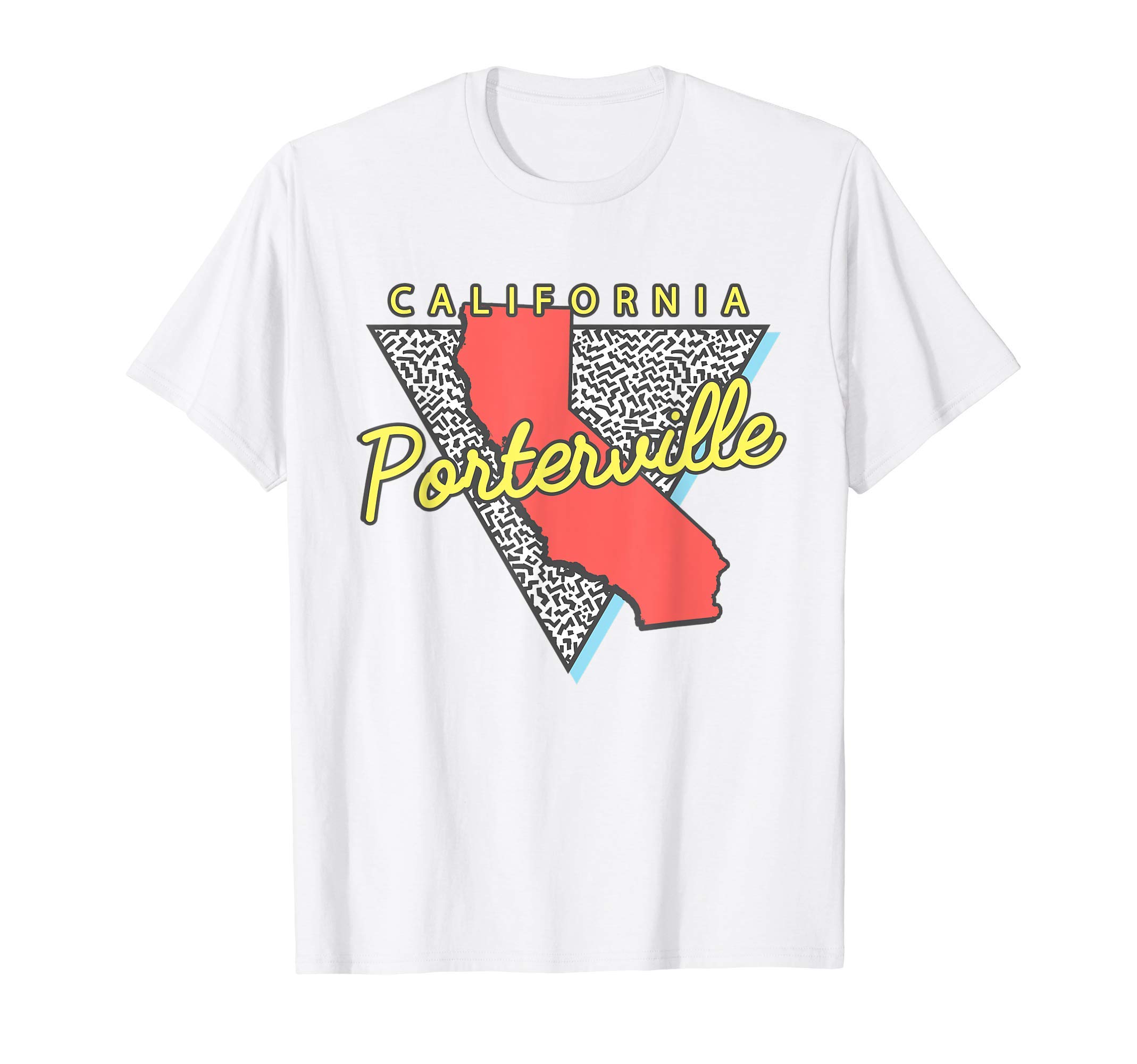 Porterville California Retro Triangle CA City T-Shirt