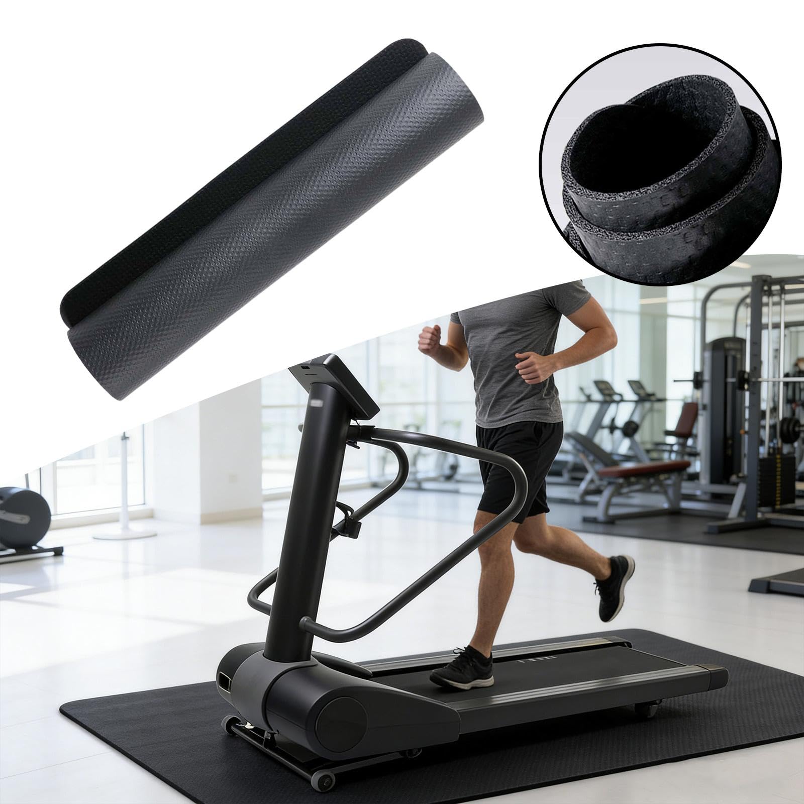 Antivibrationsmatte für Laufbänder, Fitnessmatten, Trainingsgeräteauflage für Liegefahrräder