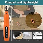 Mini Cordless Rotary Tool 5 Speed Mini Grinder Electric Detail Sander Engraving Pen with 61 Accessories for Sanding, Polishing, Drilling, Etching, Engraving, DIY Crafts | USB Charging