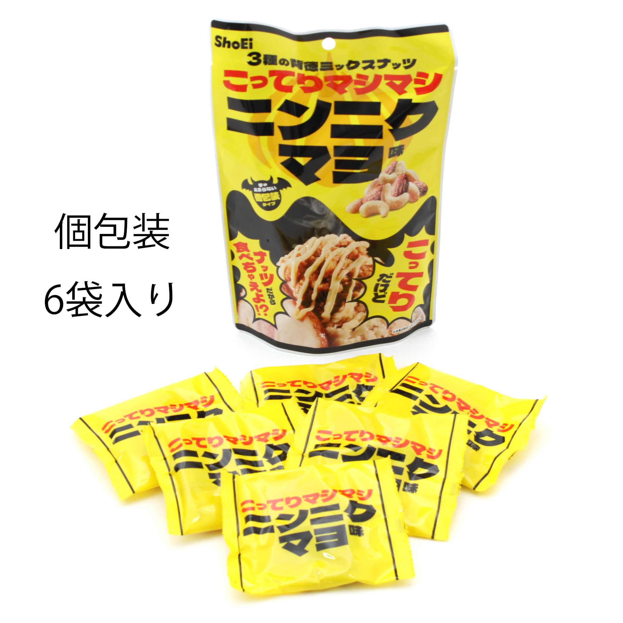 Amazon | 正栄食品工業 背徳ミックスナッツ ニンニクマヨ味 90g(15g