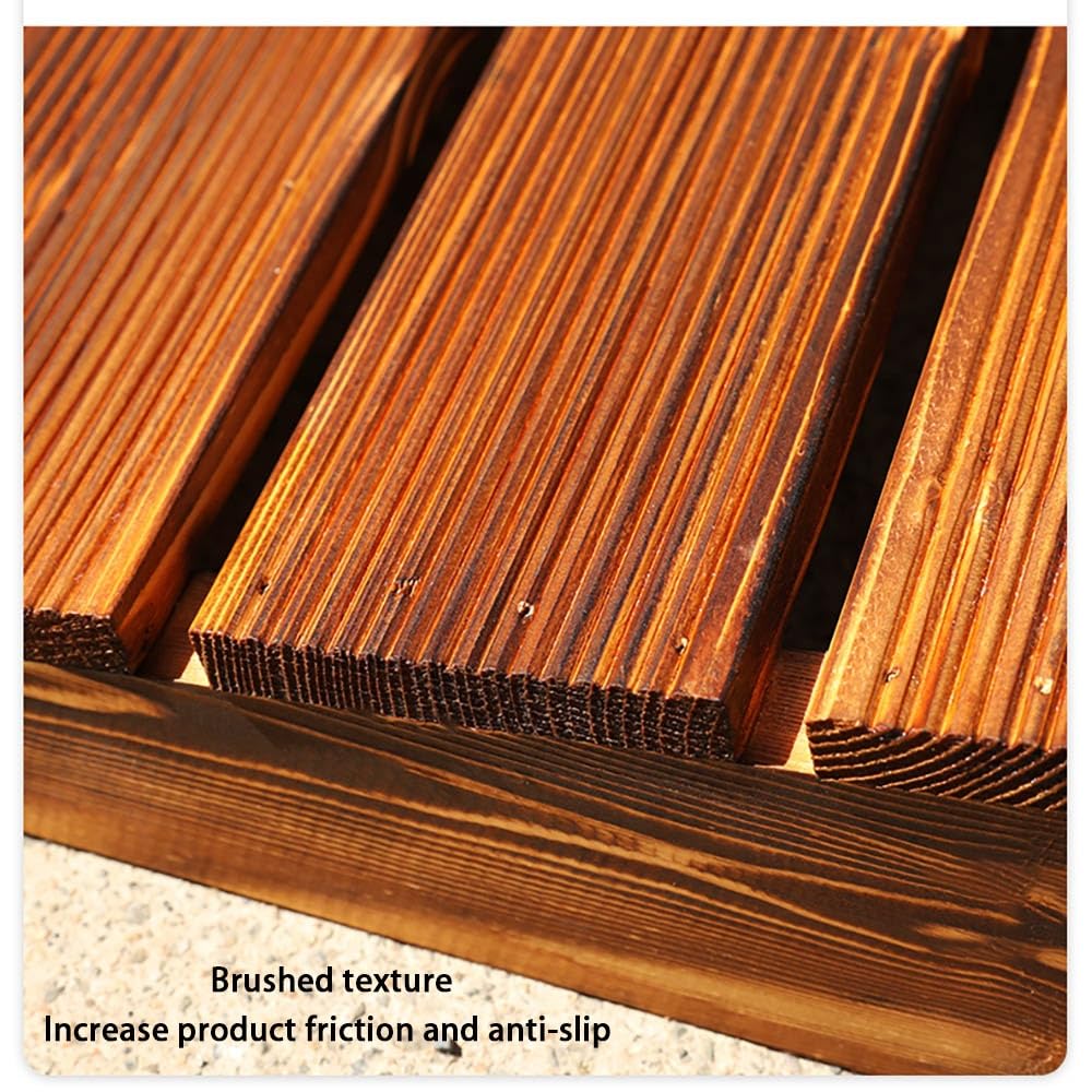 Silla de ruedas portátil antideslizante de madera, umbral de puerta de fácil acceso para uso Ga, disponible en alturas de 8/10/15/20 cm (60 x 70 x 15 cm / 24 x 28 x 6 in)