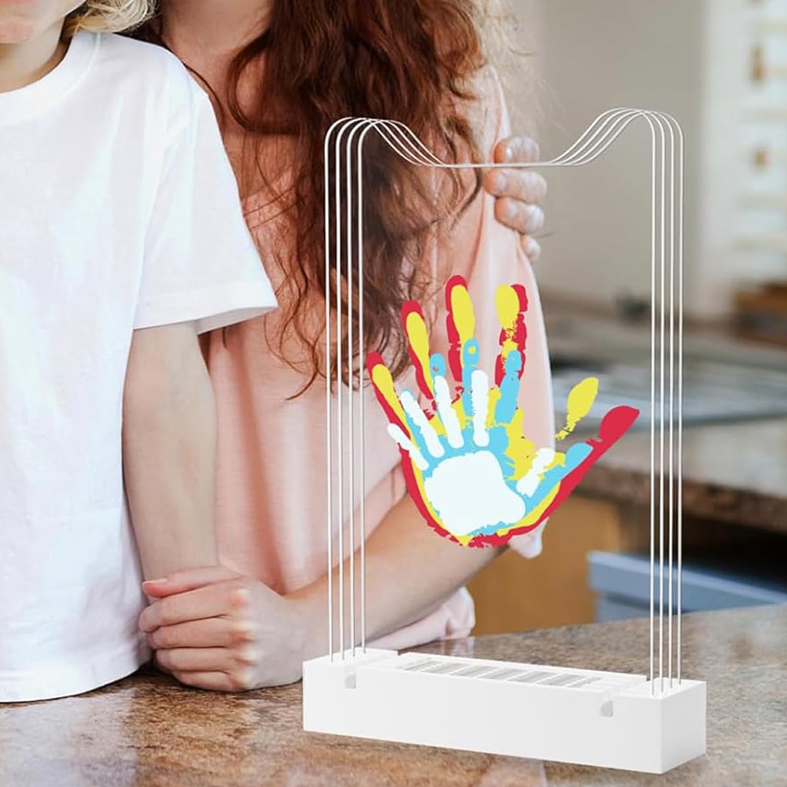 Kit per impronte per bambini per bambini, kit per impronta per la famiglia | ACRILICO DEL MEMPILICO CARATTURA 'AMPORE A CAMERIA O PER LA DOCCIA NUOVA MA