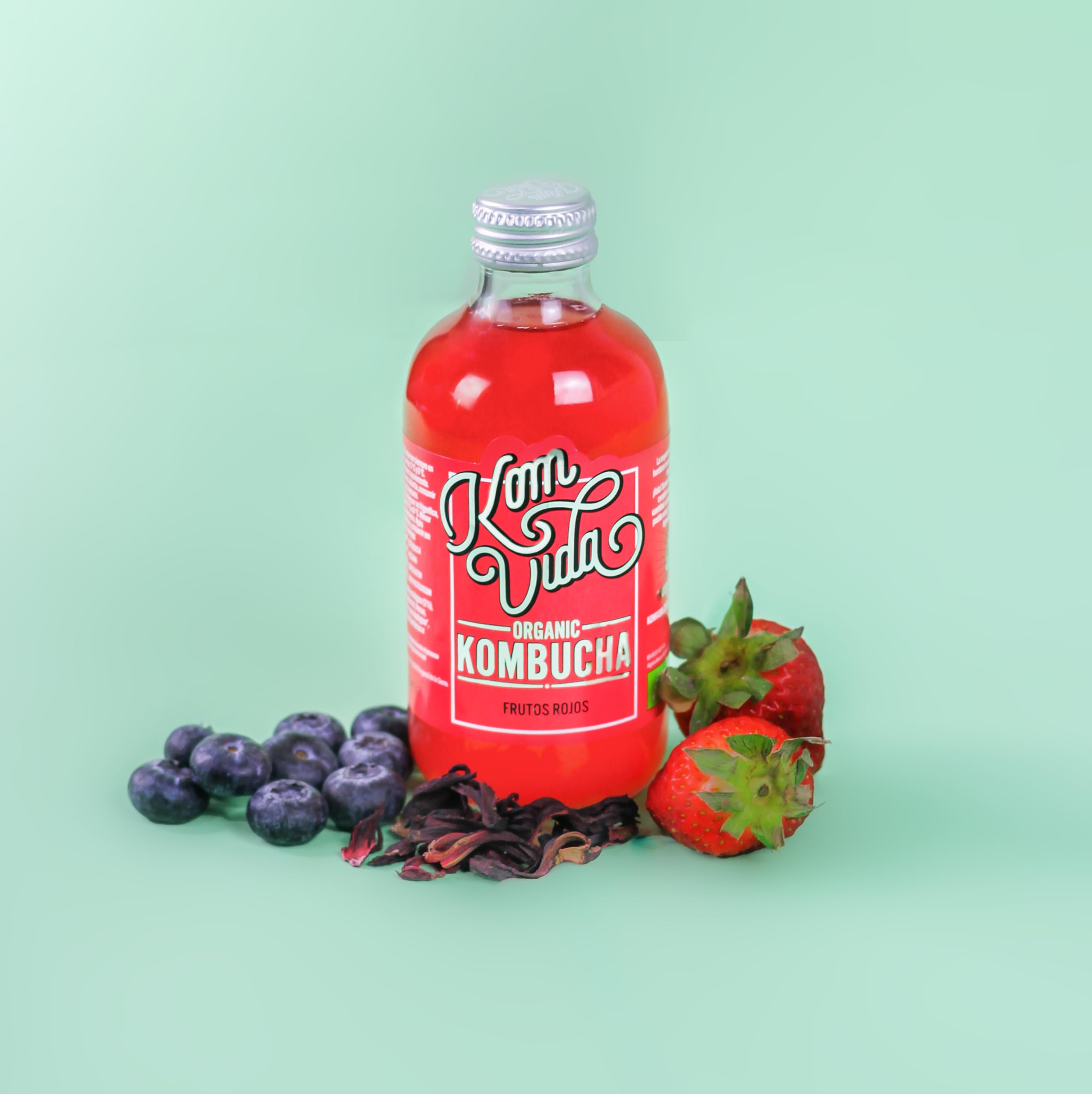 Kombucha Frutos Rojos (Berryvida) Bio 12x250ml Komvida