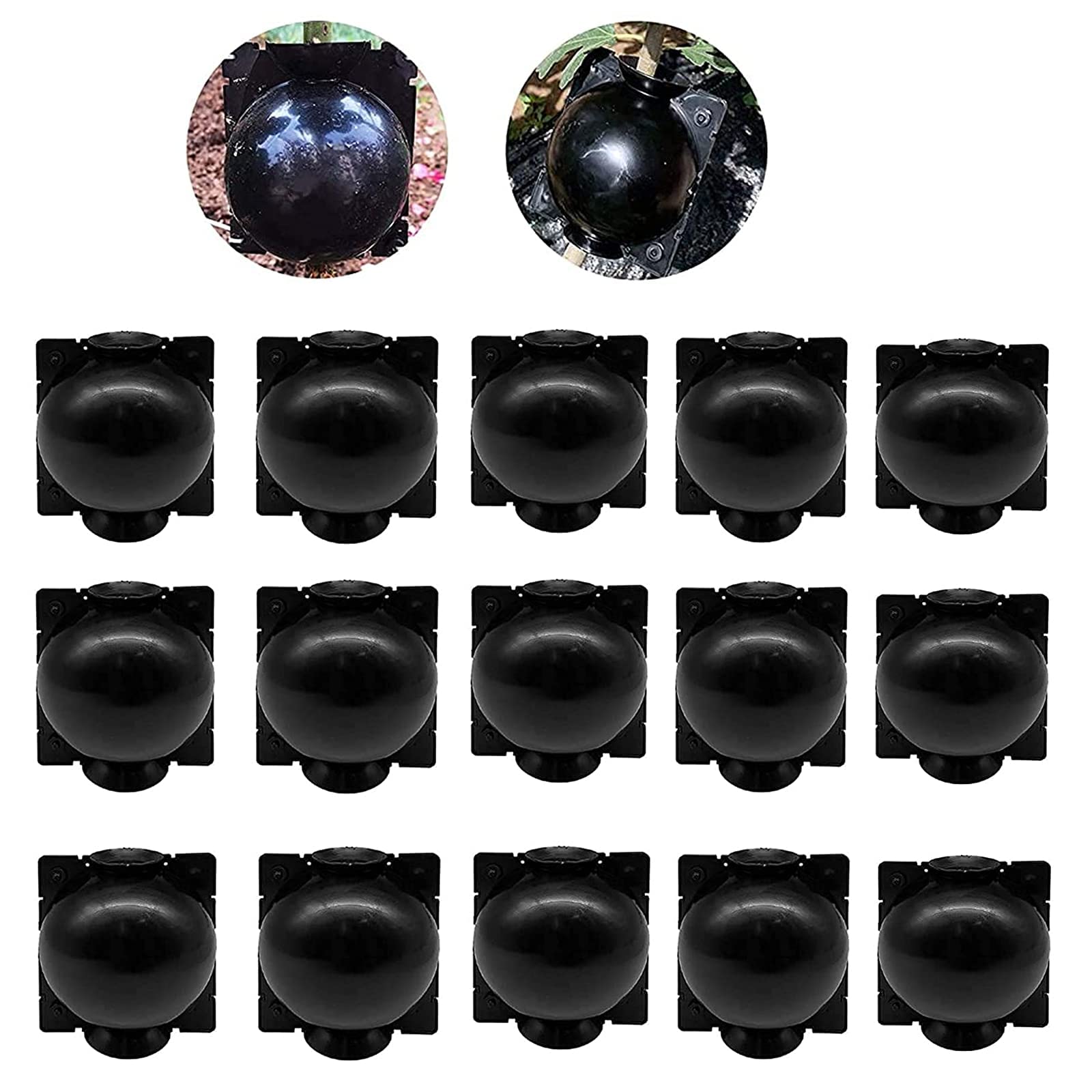 KASTWAVE 15Pcs Plant Root Growing Box Grafting Device, Rooting Ball Propagation High Pressure, Assisted Cutting Plants Rooting Growing Breeding for Reproduction Equipment(S)