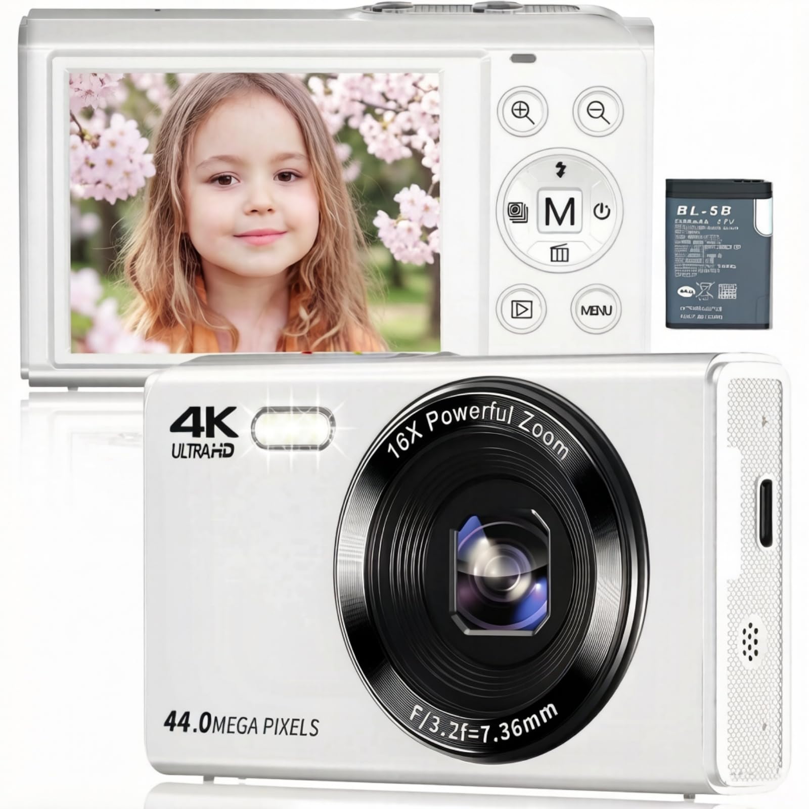 Amazon.co.jp: デジカメ4K44MPAFオートフォーカス機能小型デジタル