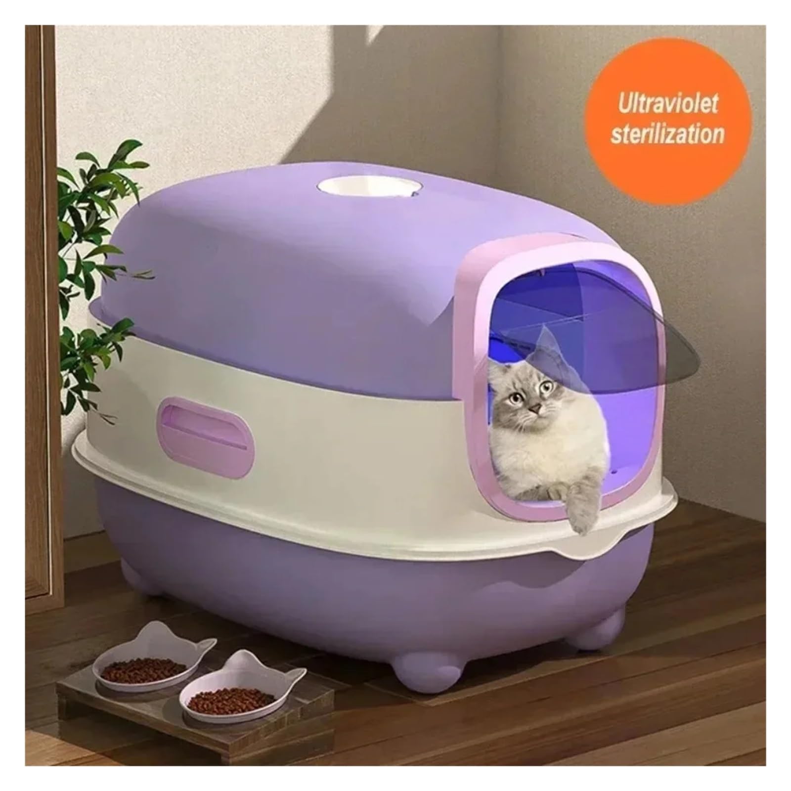 Lettiera gatto smart automatica autopulente APP controllo odori | Pulizia automatica, monitoraggio APP e controllo odori riducono la manutenzione(Gray)