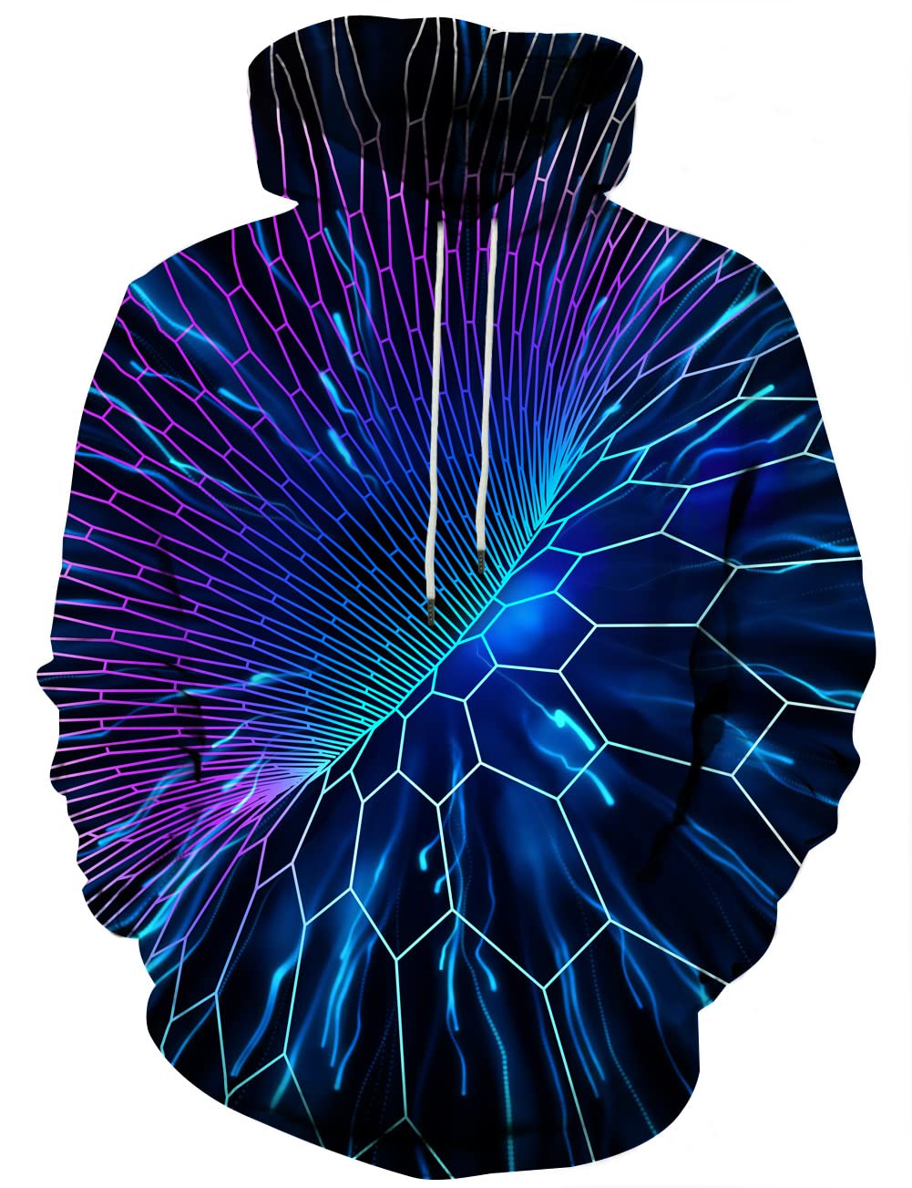 HgvoettyUnisex 3D Novelty Hoodies for Men Women Cool Graphic Pullover Sweatshirts with Pockets