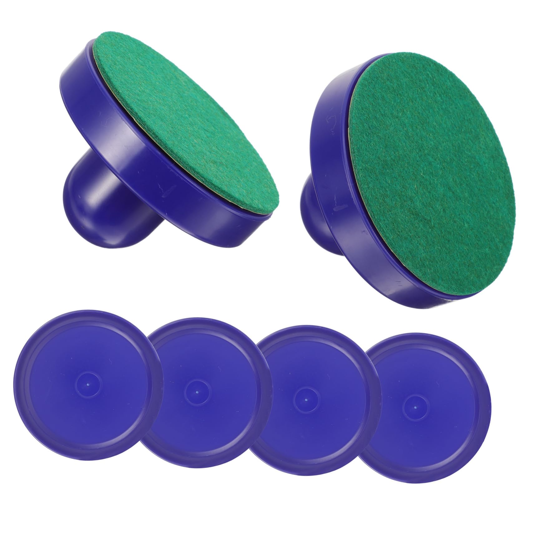 Abaodam 3 Ensembles Accessoires De Table De Hockey Rondelle De Hockey sur Glace en Plastique Jouets Flanelle Bleu
