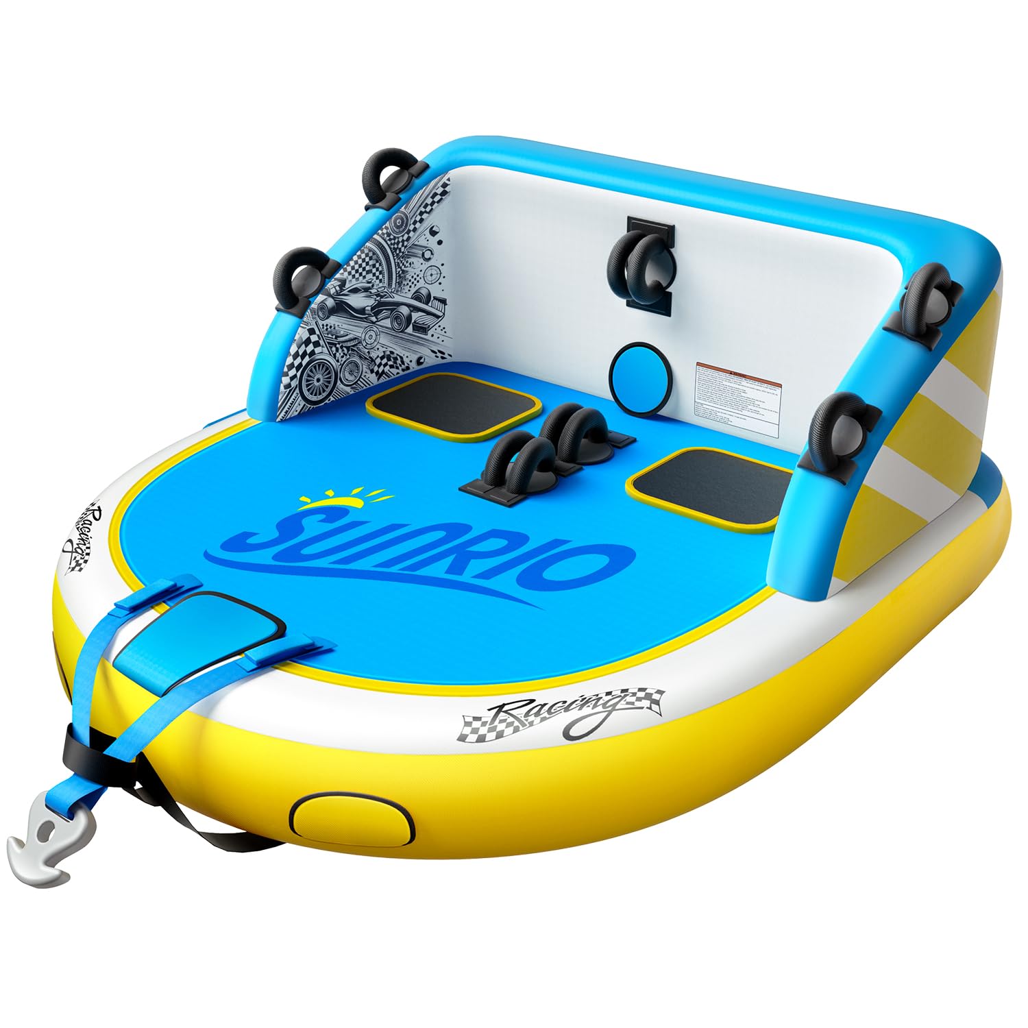 Sunrio 2025 Upgrade Towable Tube (SOFA 1-2 Rider)