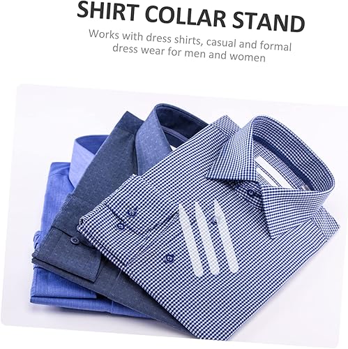 Miniatura 4 de 600 piezas de collar para blusas, camisas de vestir para hombres, perchas de metal para hombres, perchas de metal para cuello de camisa para