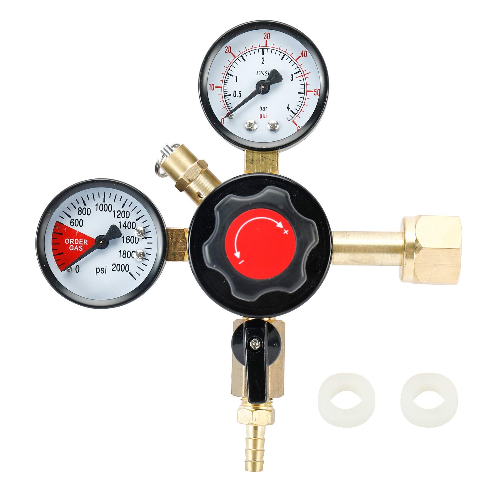 Buy LuckyHigh Mixed Co2 Draft Dispensing Regulator with Dual Gauge