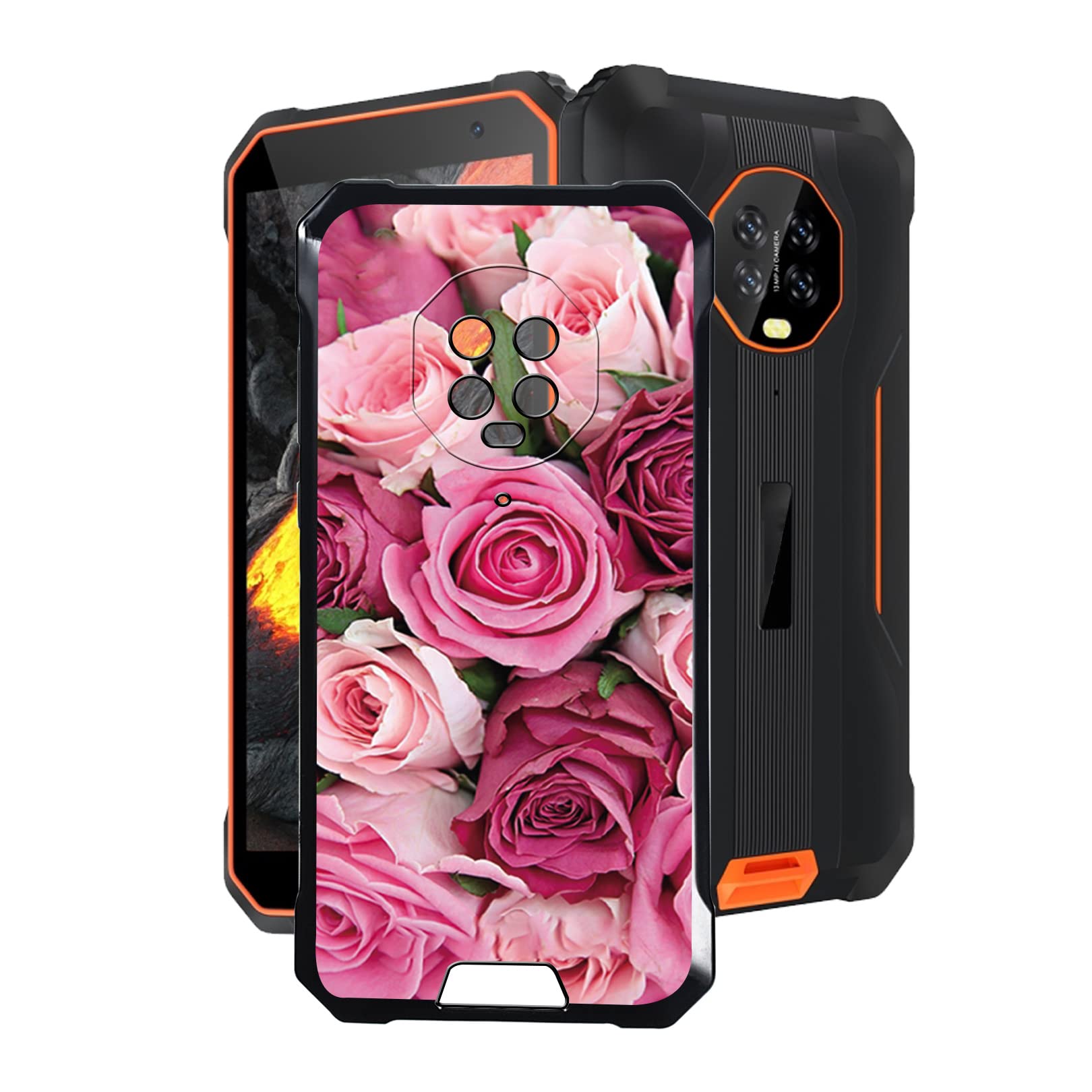 CXKJ Case for Blackview Oscal S60 (5.70 inch),Black Cover TPU Bumper Silicone Case,Slim Soft Protective Cover Shockproof,Drop Protection,Non-slip Phone Case, for Blackview Oscal S60 - JX4