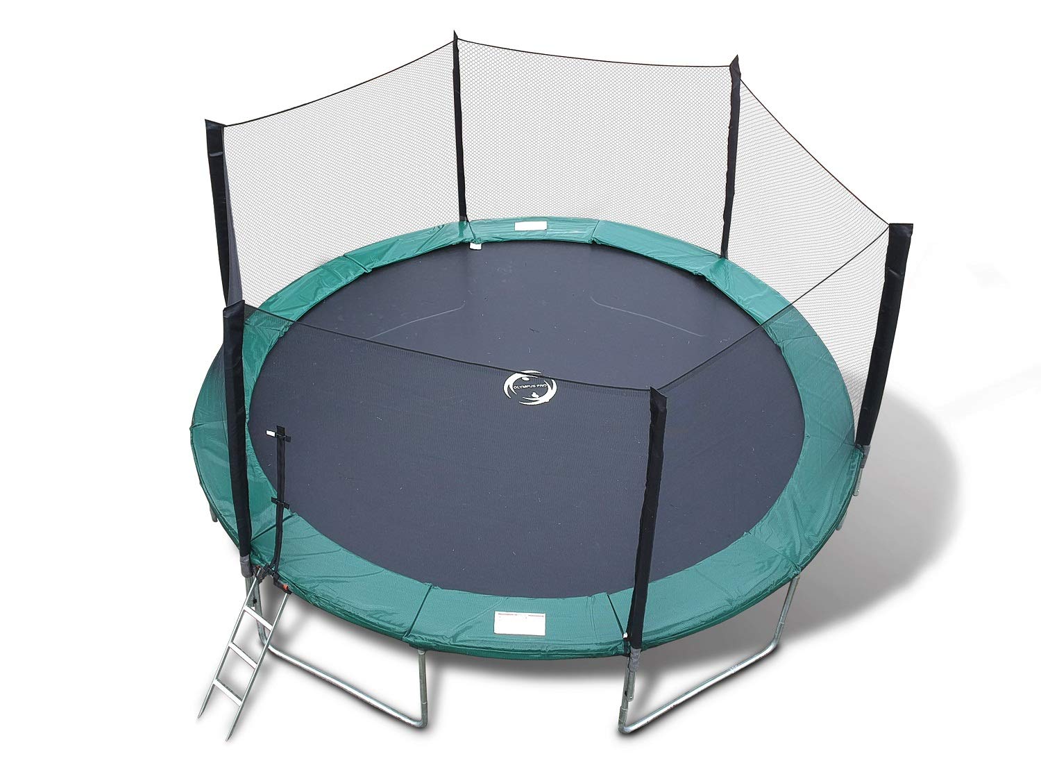 Galactic Xtreme Commercial Grade Round Trampoline - 14 FT Gymnastics Trampoline with Net Enclosure - Heavy Duty 550lbs Jumping Capacity
