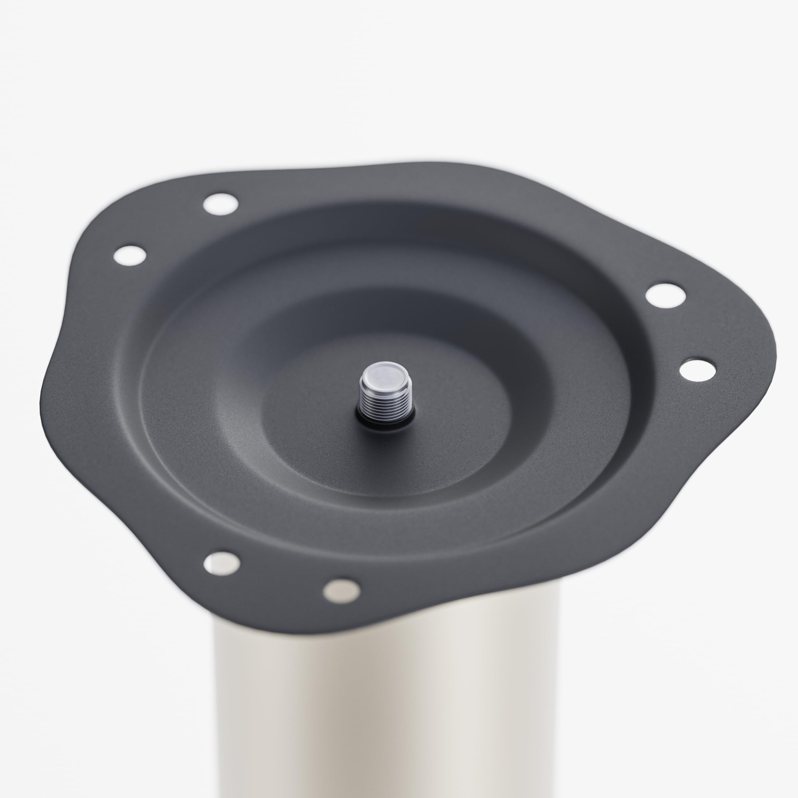 ATM® Gambe da tavolo in metallo regolabili in altezza 710 mm + 30 mm - Diametro: 60 mm - Nero