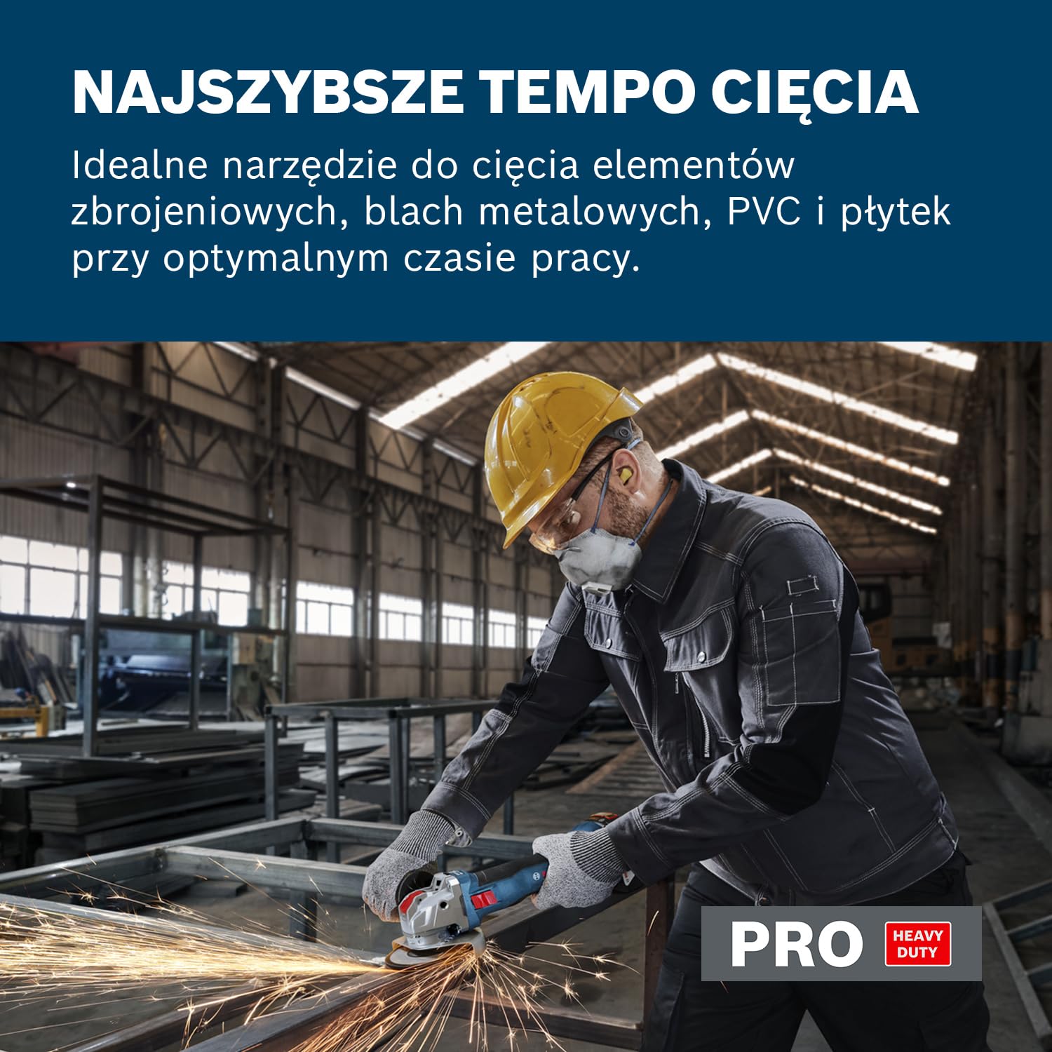 Bosch Professional 18V System Akumulatorowa szlifierka kątowa GWX 18V-8 z systemem X-LOCK (rękojeść dodatkowa, pokrywa ochronna, walizka L-BOXX 136)
