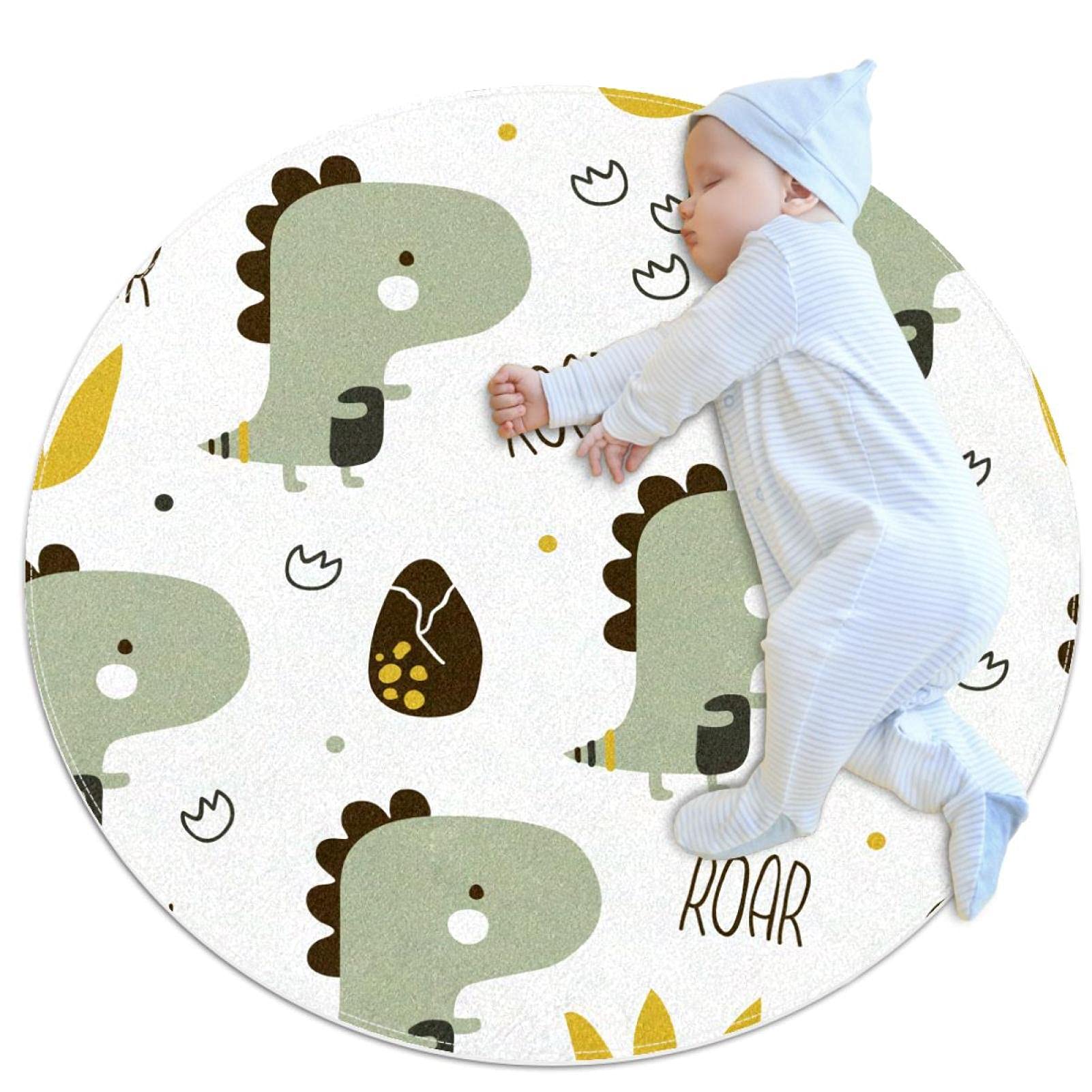 Tapis de jeu dinosaures protégeant le sol de chambre enfant filles garçons